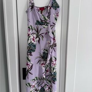 NWT Floral Lavender Wrap Dress